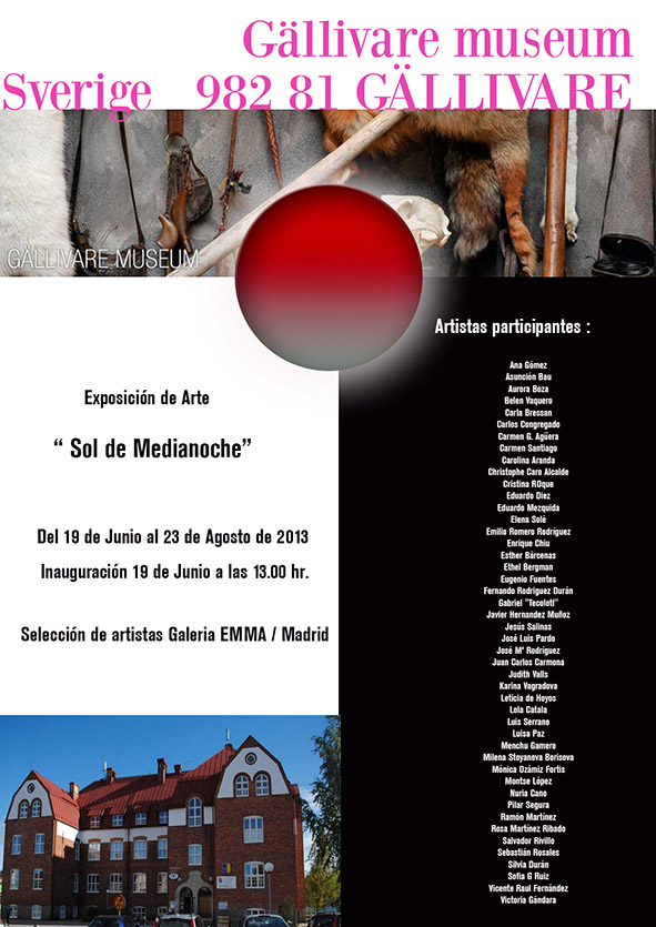 Exposición en Museo de Gällivare Laponia Suecia.