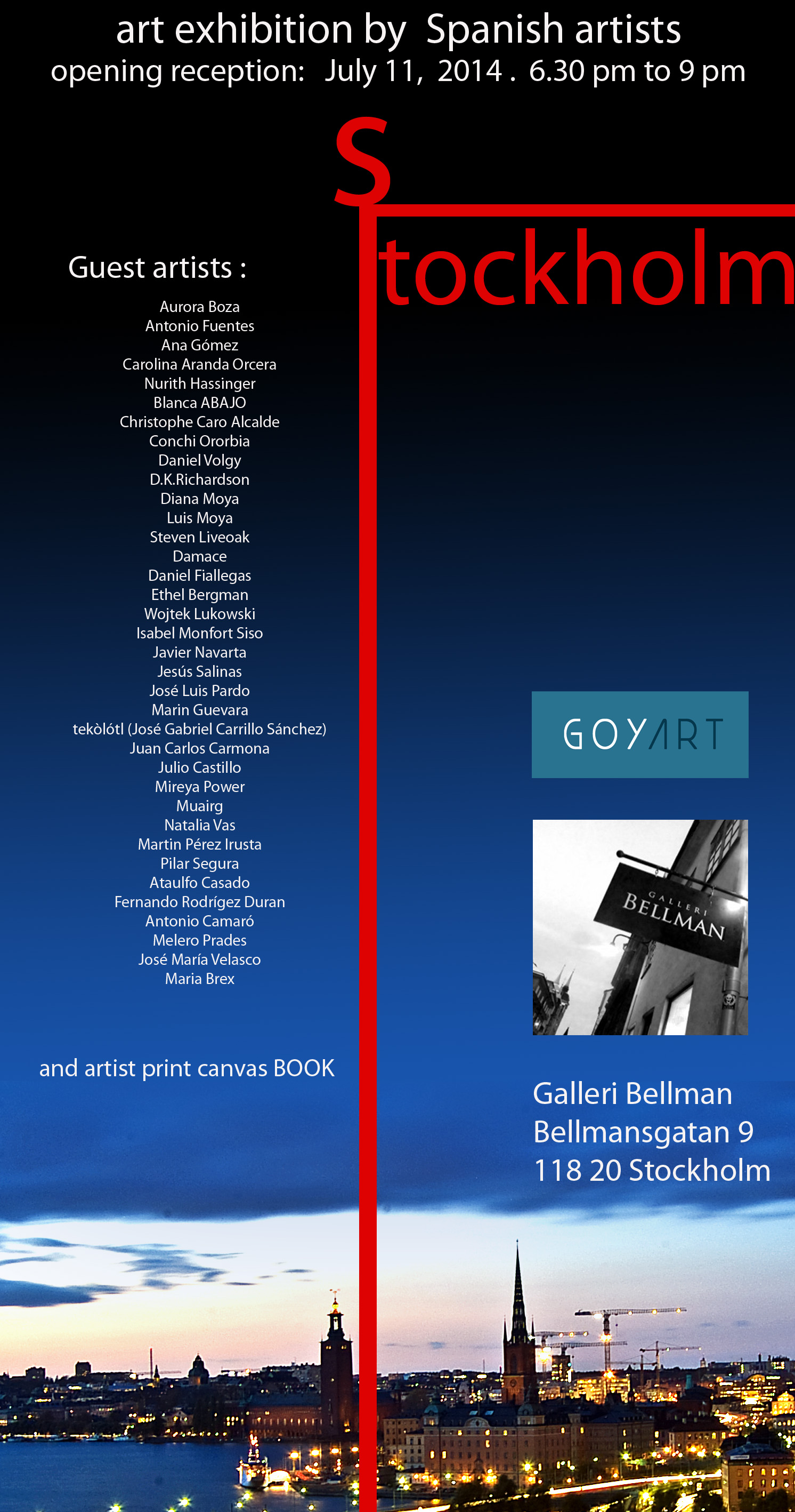 cartel artistas obra